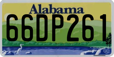 AL license plate 66DP261