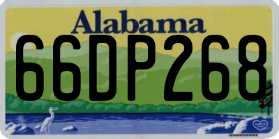 AL license plate 66DP268