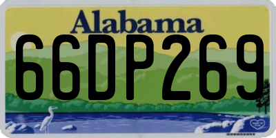 AL license plate 66DP269