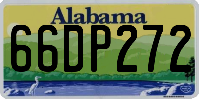 AL license plate 66DP272