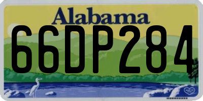 AL license plate 66DP284