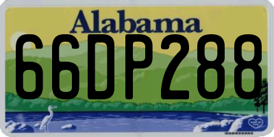 AL license plate 66DP288