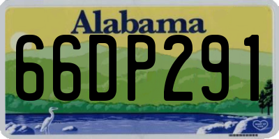 AL license plate 66DP291