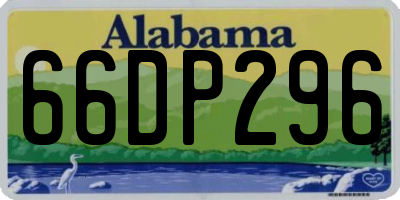 AL license plate 66DP296