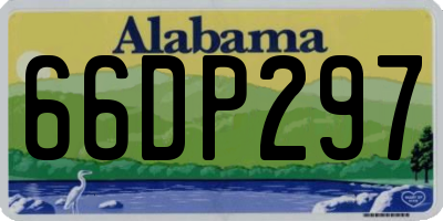 AL license plate 66DP297