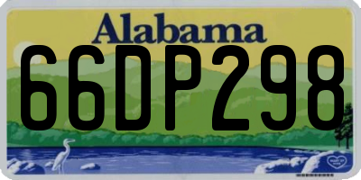 AL license plate 66DP298
