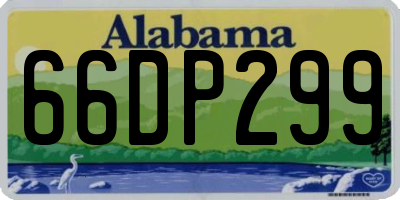 AL license plate 66DP299