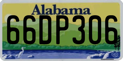 AL license plate 66DP306