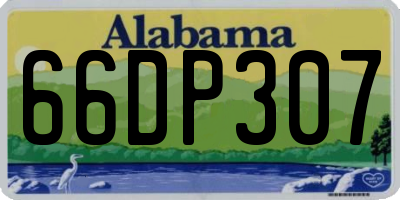 AL license plate 66DP307