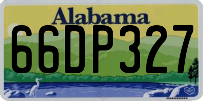 AL license plate 66DP327