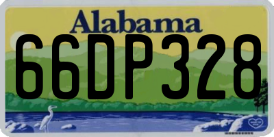 AL license plate 66DP328