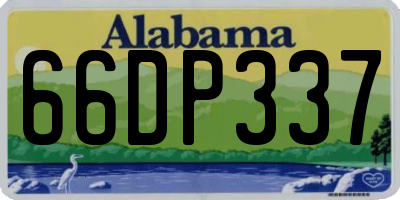 AL license plate 66DP337