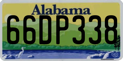 AL license plate 66DP338