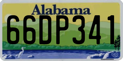 AL license plate 66DP341