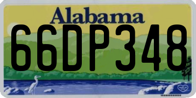 AL license plate 66DP348