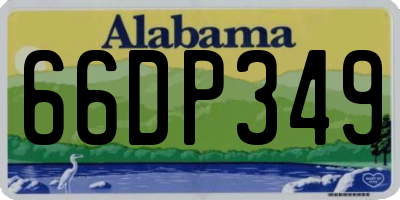 AL license plate 66DP349