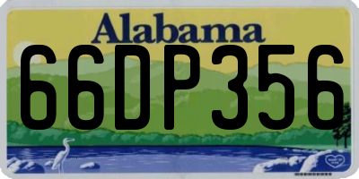 AL license plate 66DP356