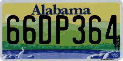 AL license plate 66DP364