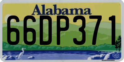 AL license plate 66DP371