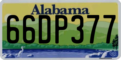 AL license plate 66DP377