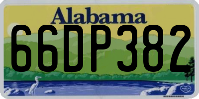 AL license plate 66DP382