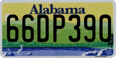 AL license plate 66DP390