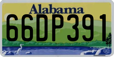 AL license plate 66DP391