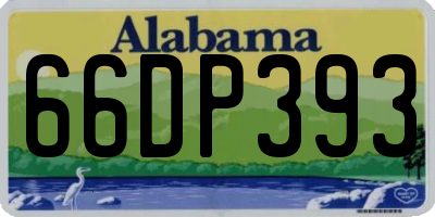 AL license plate 66DP393