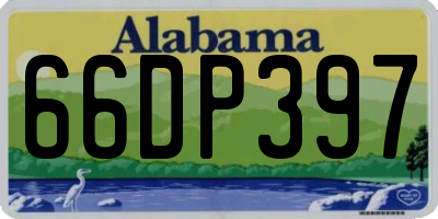 AL license plate 66DP397