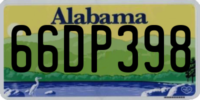AL license plate 66DP398