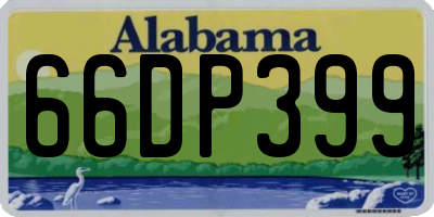 AL license plate 66DP399