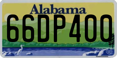 AL license plate 66DP400