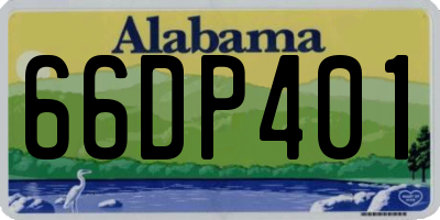 AL license plate 66DP401