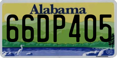 AL license plate 66DP405