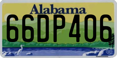 AL license plate 66DP406