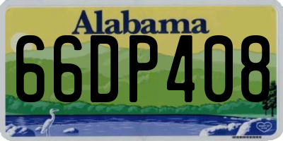 AL license plate 66DP408