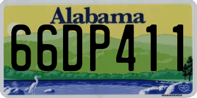 AL license plate 66DP411