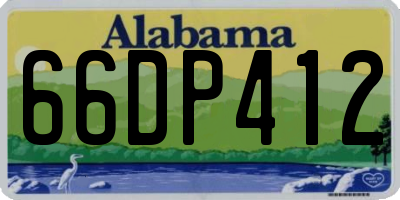 AL license plate 66DP412