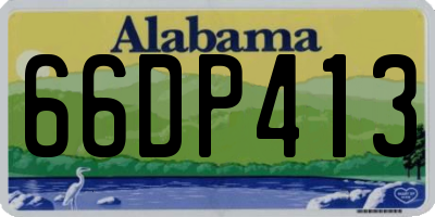 AL license plate 66DP413