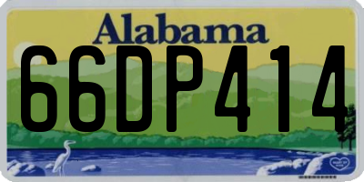 AL license plate 66DP414