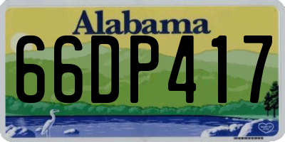 AL license plate 66DP417