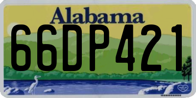 AL license plate 66DP421