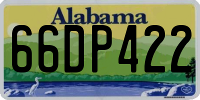 AL license plate 66DP422