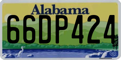AL license plate 66DP424