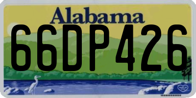 AL license plate 66DP426