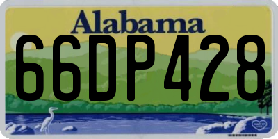 AL license plate 66DP428