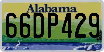 AL license plate 66DP429