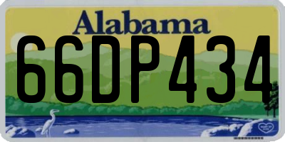 AL license plate 66DP434