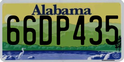 AL license plate 66DP435