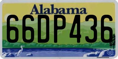 AL license plate 66DP436
